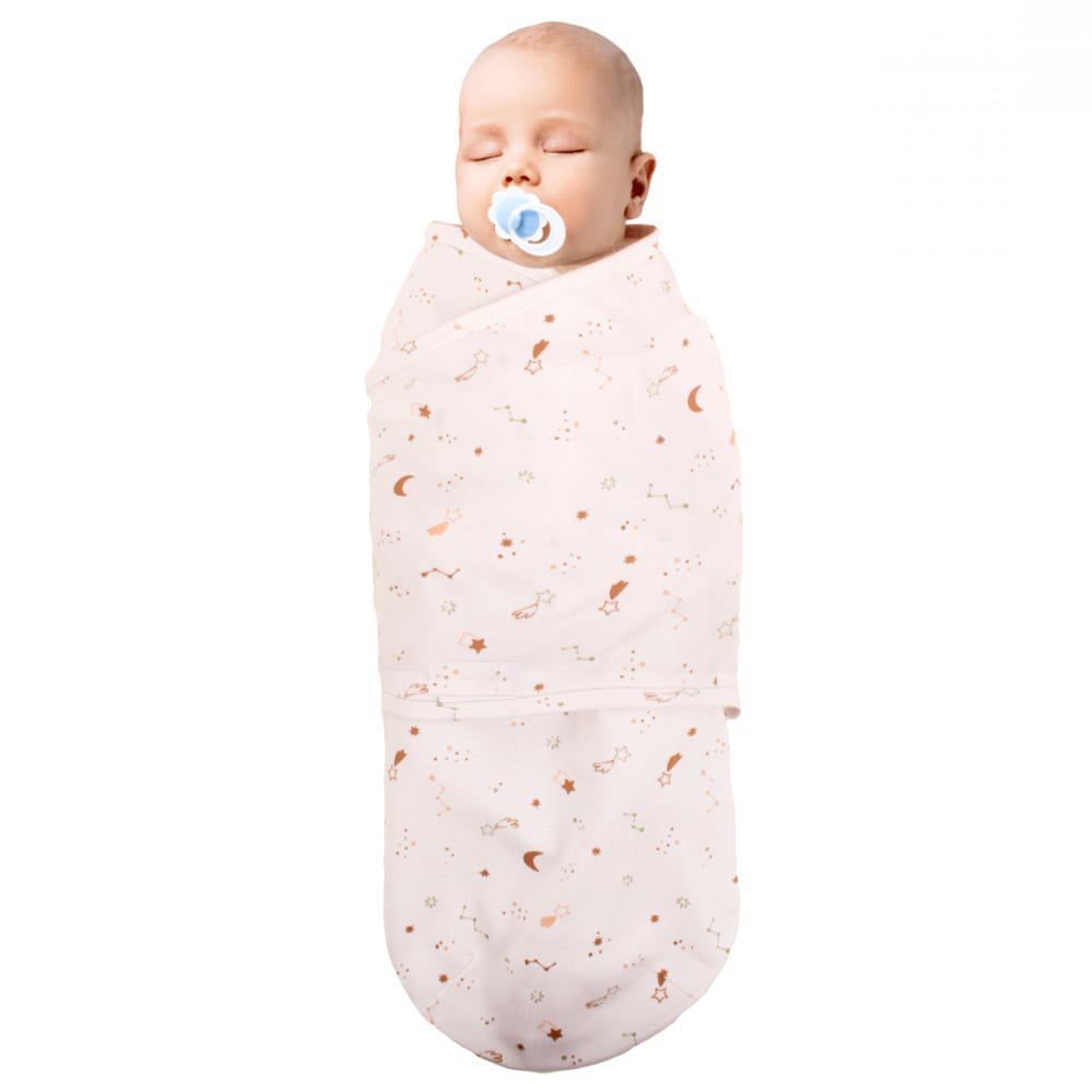 Shoppymommy 012.118 Ecru Sky Baby Swaddle-0